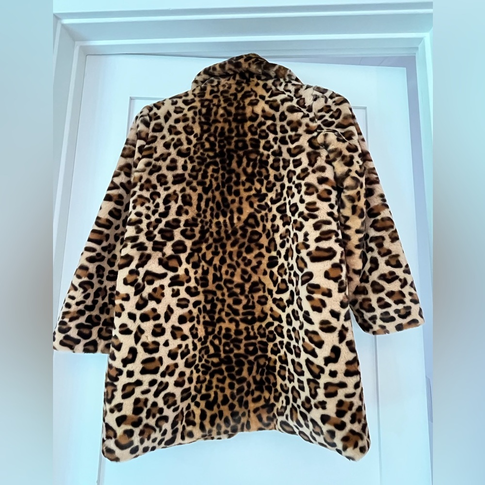 Zadig & Voltaire Leopard Print Faux Fur Coat - Picture 2 of 7